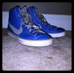 Men's Blue Hightop Nike's